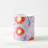 Botanische pastel roze: bloemenpatroon koffiemok (Center)