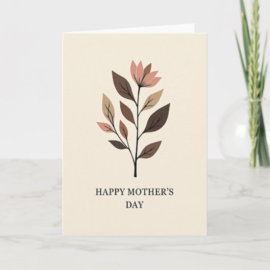Botanische Patrönen Kunstkaart Kaart (Voorkant)