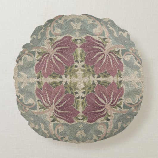 Botanische patronen - William Morris Sierkussen Rond Kussen (Voorkant)
