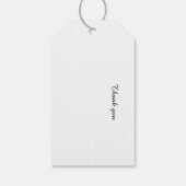 Botanische: pauwen Engelse tuin aanpasbaar Cadeaulabel (Achterkant)