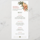 Botanische Pensioen Diner Feest Open Bar Menu (Voorkant)