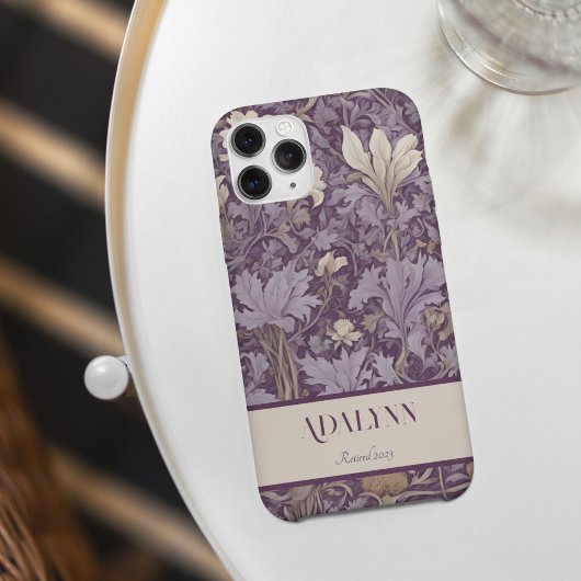  Botanische Pensioengeschenken voor Moeder Violet Case-Mate iPhone Case