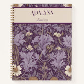  Botanische Pensioengeschenken voor Moeder Violet Notitieboek (Voorkant)