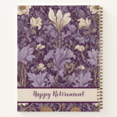  Botanische Pensioengeschenken voor Moeder Violet Notitieboek (Achterkant)