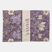 Botanische Pensioengeschenken voor Moeder Violet Theedoek (Horizontaal)
