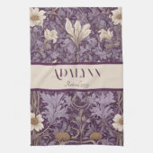 Botanische Pensioengeschenken voor Moeder Violet Theedoek (Verticaal)