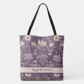  Botanische Pensioengeschenken voor Moeder Violet Tote Bag (Achterkant)