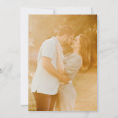 Botanische Peren Foto Bruiloft Save The Date (Achterkant)