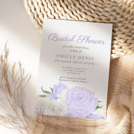 Botanische Periwinkle Waterverf Vrijgezellenfeest Kaart