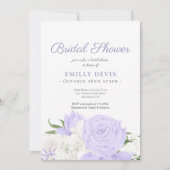 Botanische Periwinkle Waterverf Vrijgezellenfeest Kaart (Voorkant)