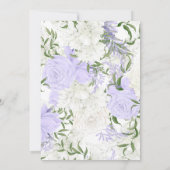 Botanische Periwinkle Waterverf Vrijgezellenfeest Kaart (Achterkant)