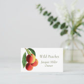 Botanische perzik tak Visitekaartje (Staand voorkant)