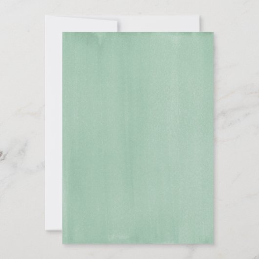 Botanische perzikWaterverf Rozen Kaart (Achterkant)