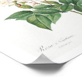  BOTANISCHE PINKROSE ILLUSTRATIE POSTER (Hoek)