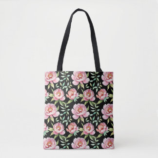 Botanische Pioen Bloemenkruiden Boodschappentas Tote Bag