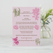 Botanische Pioen Eucalyptus Meisje Baby shower Kaart (Staand voorkant)
