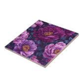 Botanische pioenen Keramische Tegels voor badkamer Tegeltje (Zijkant)