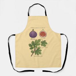 Botanische Plaat Vijg Ficus Carica Schort