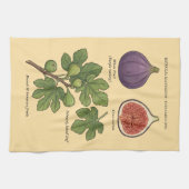 Botanische Plaat Vijg Ficus Carica Theedoek (Horizontaal)