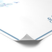 Botanische placemat van Sheva brachos Poster (Hoek)