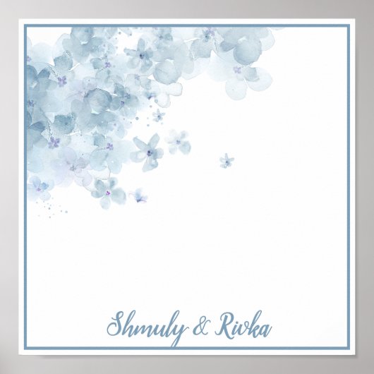 Botanische placemat van Sheva brachos Poster (Voorkant)