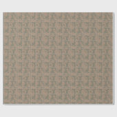 Botanische Plaid Cadeaupapier (Vlak)