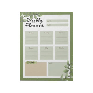 Botanische Planner Notitieblok