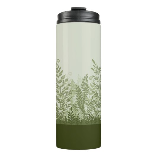 Botanische Plant Illustratie Thermische Tumbler Thermosbeker (Voorkant)