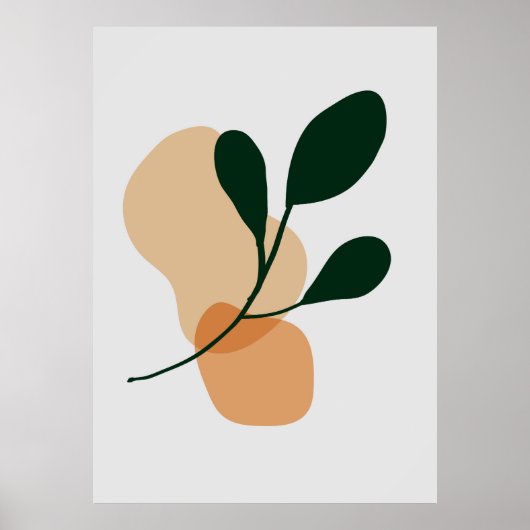 Botanische plant kunst poster (Voorkant)