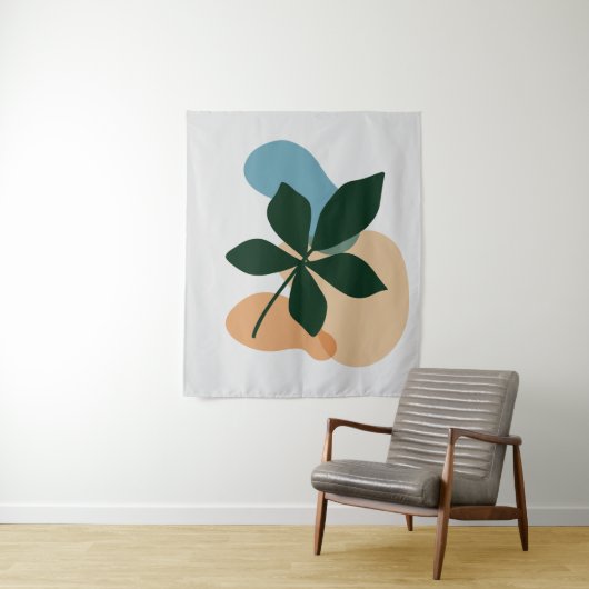 Botanische plant kunst wandkleed (In situ)