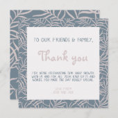 Botanische planten baby shower dank je kaart (Voorkant / Achterkant)