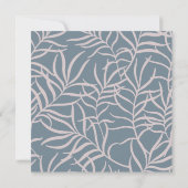 Botanische planten baby shower dank je kaart (Achterkant)