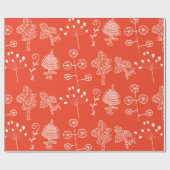 botanische planten cadeaupapier (Vlak)