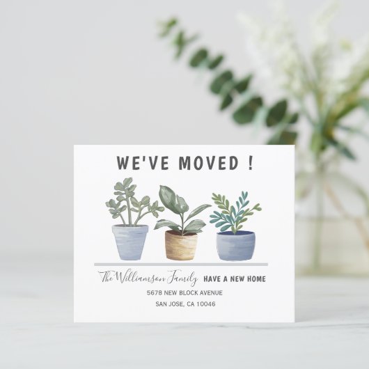 Botanische Planten die de aankondiging bewegen (Staand voorkant)