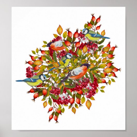 Botanische Planten en Poster ter illustratie van v (Voorkant)