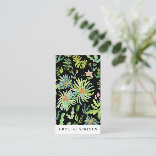 Botanische Planten met landschapsarchitectuur Visitekaartje (Staand voorkant)