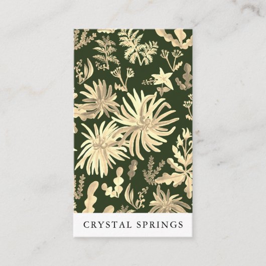 Botanische Planten met landschapsarchitectuur Visitekaartje (Voorkant)