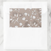 botanische planten rechthoekige sticker (Tas)