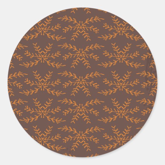 botanische planten ronde sticker (Voorkant)