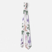 Botanische Planten  vibes personaliseren Initiaal Stropdas (Achterkant)