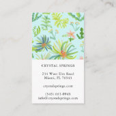 Botanische Planten voor landschapsarchitectuur Visitekaartje (Achterkant)