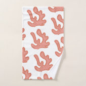 Botanische platenkunst van organisch koraalrif bad handdoek (Handdoek)