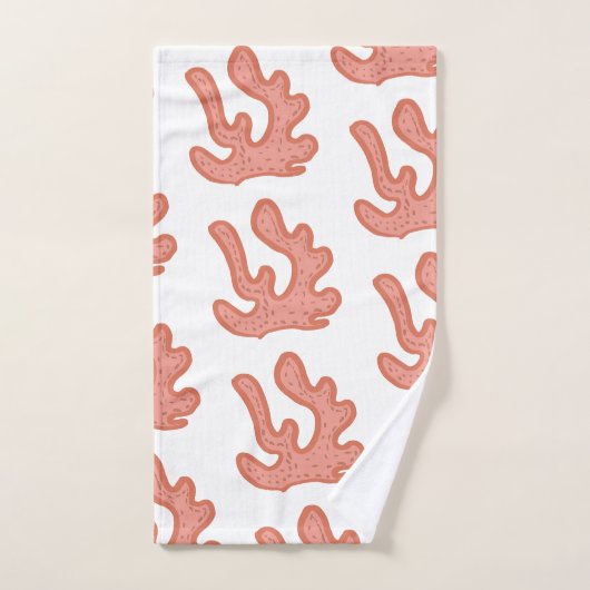 Botanische platenkunst van organisch koraalrif bad handdoek (Handdoek)