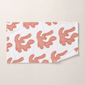 Botanische platenkunst van organisch koraalrif bad handdoek (Handdoek)