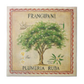  botanische plunjer-kunstdeco tegeltje (Voorkant)