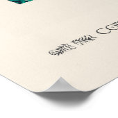 Botanische pochoirpatroon in Art Nouveau Poster (Hoek)