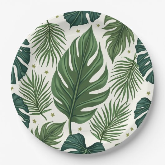 Botanische point party bord (Voorkant)