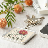 botanische pony 70e verjaardag MSqK Sleutelhanger (Zijkant)