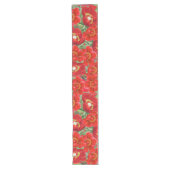 Botanische pony Flowers Fern Leaves Table Runner Lange Tafelloper (Voorkant)