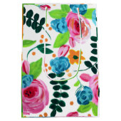 Botanische Pop medium geschenktas Medium Cadeauzakje (Achterkant)